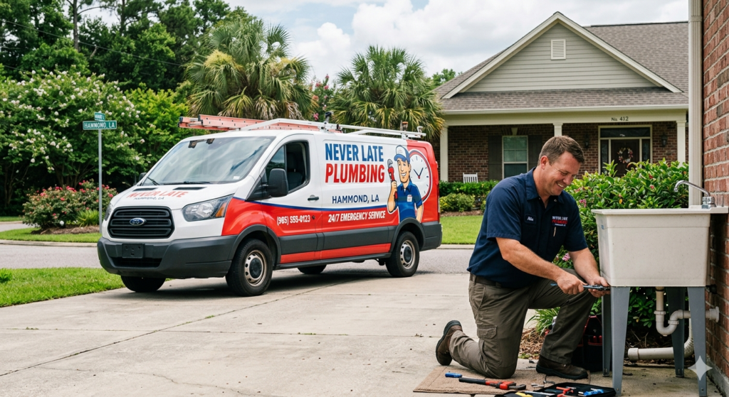 Never late plumbing Hammond, LA